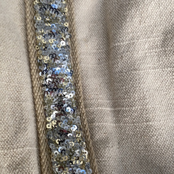 Thick fabric Gap tote bag with sparkly detailing and blue cotton lining - Picture 5 of 12